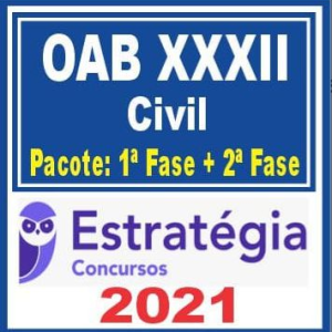 OAB XXXII Civil (Pacote 1ª fase + Curso de 2ª fase) Estratégia