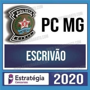 PC MG – Escrivao – Estrategia – Rateio PCMG Minas Gerais Policia Civil