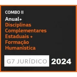COMBO II – ANUAL (INTENSIVO I + INTENSIVO II) + DISCIPLINAS COMPLEMENTARES ESTADUAIS + FORMAÇÃO HUMANÍSTICA – 2024 (G7 2024)